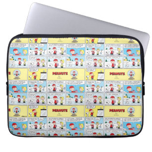 Charlie Brown Snow Globe Laptop Sleeve