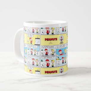 Charlie Brown Snow Globe Large Coffee Mug