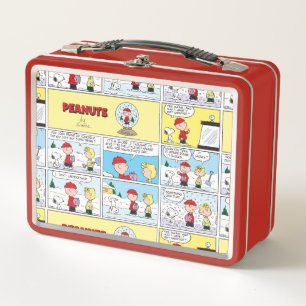 Charlie Brown   Snow Globe Metal Lunch Box