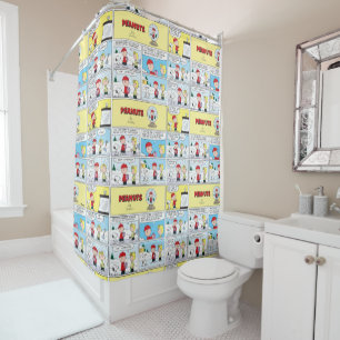 Charlie Brown   Snow Globe Shower Curtain