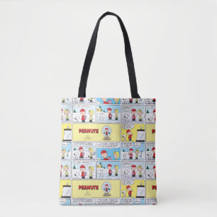 Charlie Brown   Snow Globe Tote Bag