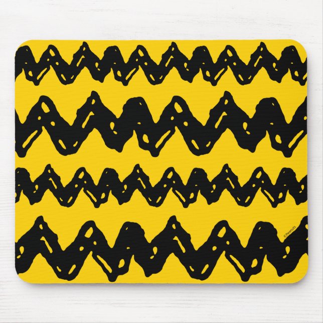Charlie Brown Zig Zag Pattern Mouse Mat (Front)