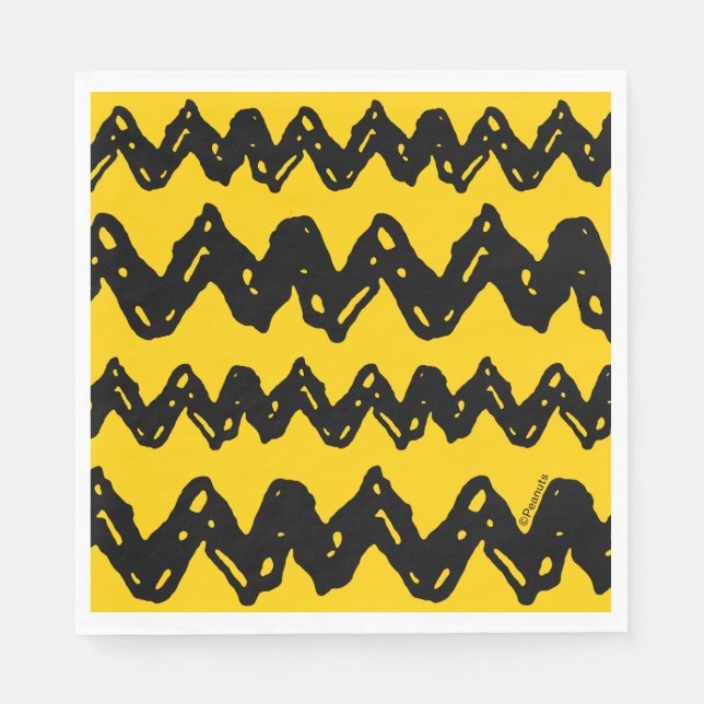 Charlie Brown Zig Zag Pattern Napkin (Front)