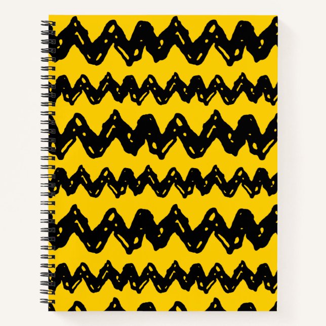 Charlie Brown Zig Zag Pattern Notebook (Front)