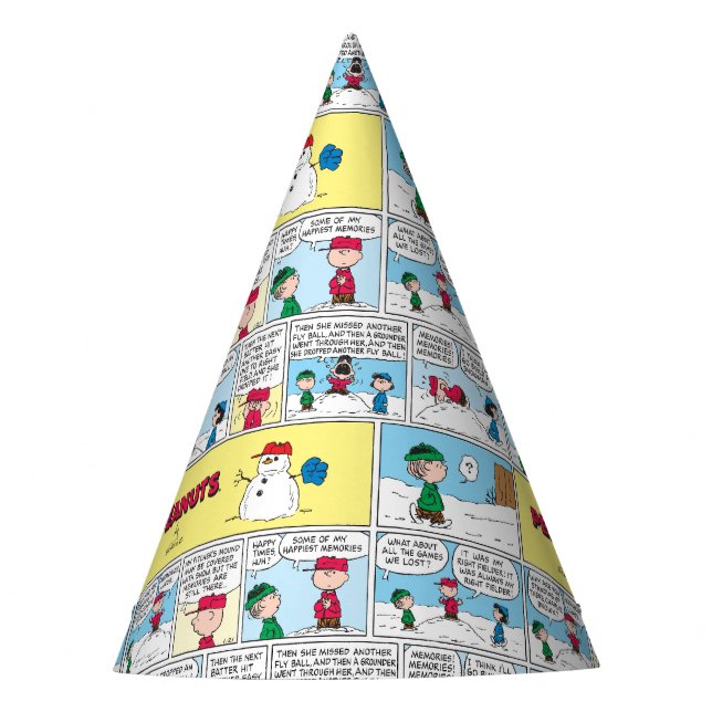 Charlie Brown's Baseball Memories Party Hat (Front)