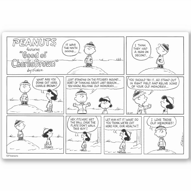 Charlie Brown's Memories At The Pitcher's Mound (Front)
