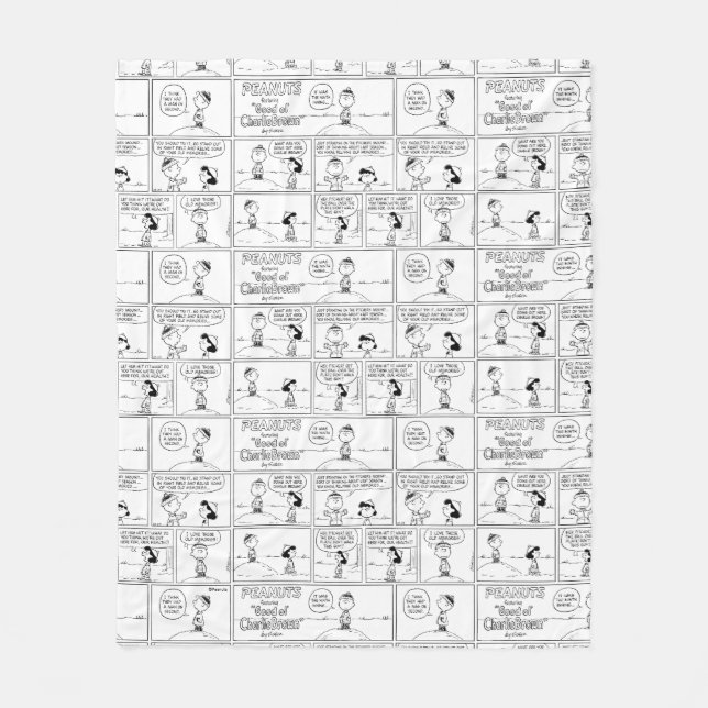 Charlie Brown's Memories At The Pitcher's Mound Fleece Blanket (Front)