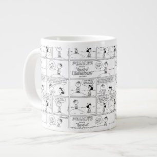 Charlie Brown's Memories At The Pitcher's Mound Large Coffee Mug