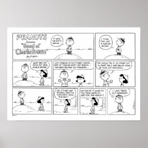 Charlie Brown's Memories At The Pitcher's Mound Poster