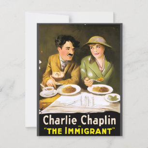 Charlie Chaplin/The Immigrant Postcard