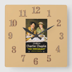 Charlie Chaplin/The Immigrant Wall Clock