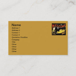 Charlie Chaplin Welcome Business Card