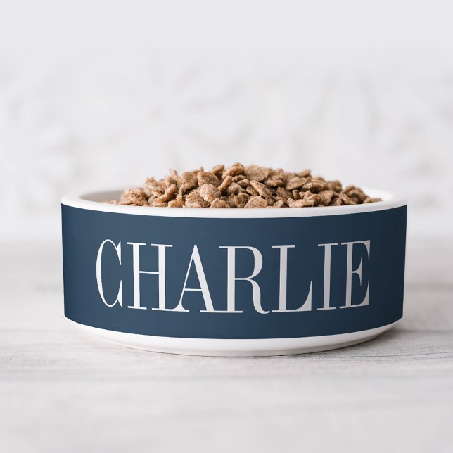 Charlie Classic Name Monogram | Navy Bowl (Creator Uploaded)