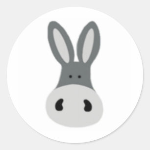 Charlie Donkey Classic Round Sticker