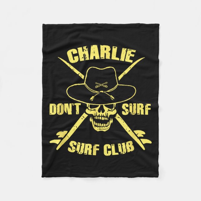 Charlie Don't Surf  Fleece Blanket (Front)