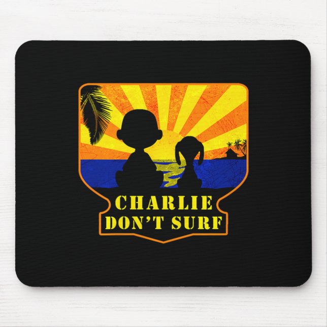 Charlie Don't Surf _ Funny Movie Premium  Mouse Mat (Front)