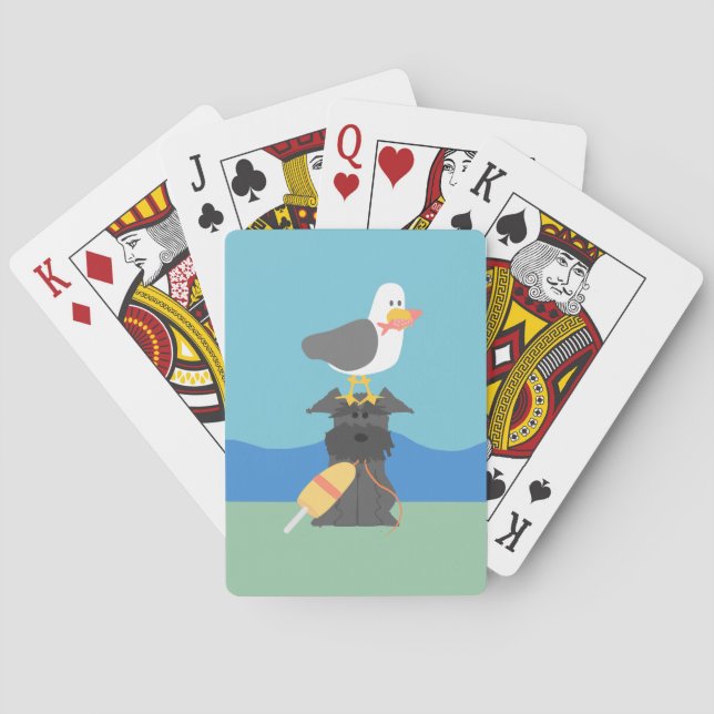 Charlie & Gull playing cards (Back)