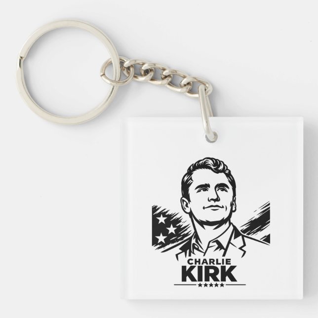 charlie Kirk Key Ring (Front)