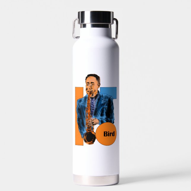 Charlie Parker Water Bottle (Front)