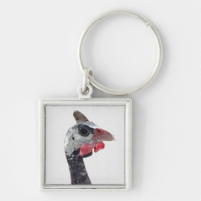 Charlie Premium Square Key Ring (Front)