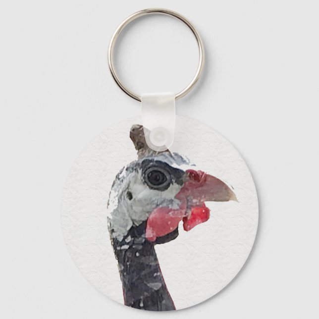 Charlie Round Button Key Ring (Front)
