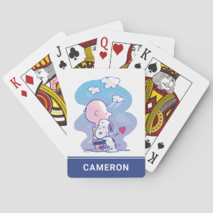 Charlie & Snoopy Hug Playing Cards