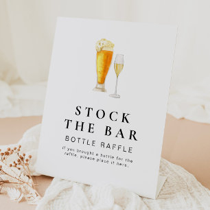 CHARLIE Stock The Bar Bottle Raffle Sign