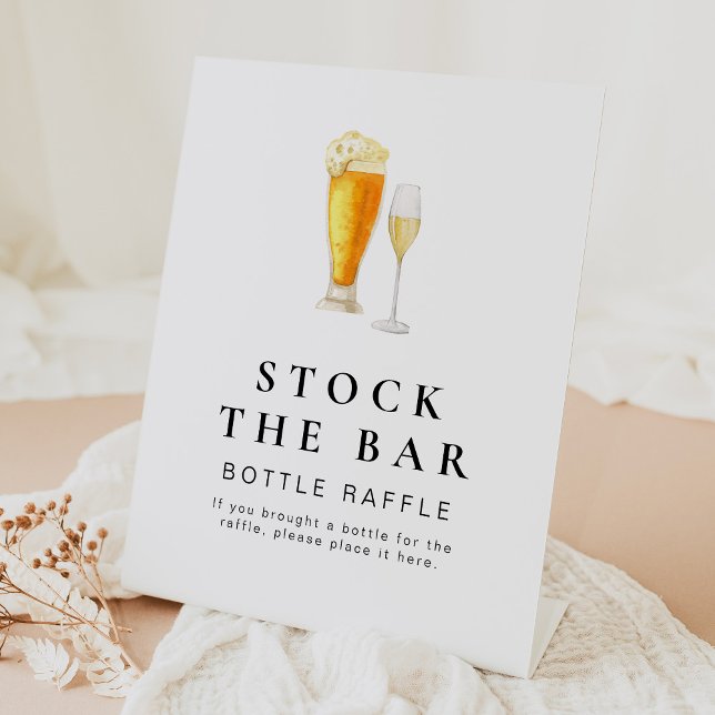CHARLIE Stock The Bar Bottle Raffle Sign (Creator Uploaded)