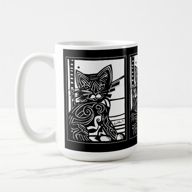 Charlie the Cat  Coffee Mug (Left)