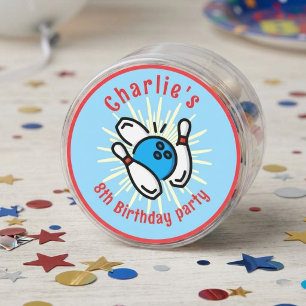 Charlie's 8th Birthday Bowling Party Sticker