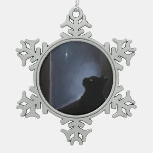 Charlie's Christmas Spirit Snowflake Pewter Christmas Ornament