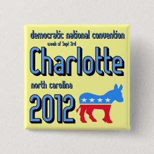 Charlotte 2012 15 cm square badge