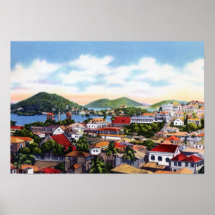 Charlotte Amalie St. Thomas virgin Islands Poster
