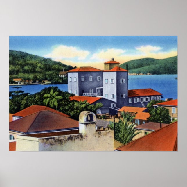 Charlotte Amalie Virgin Islands Rum Factory Poster (Front)