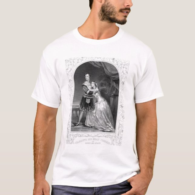Charlotte and Susan Cushman as Romeo and Juliet, A T-Shirt (Front)