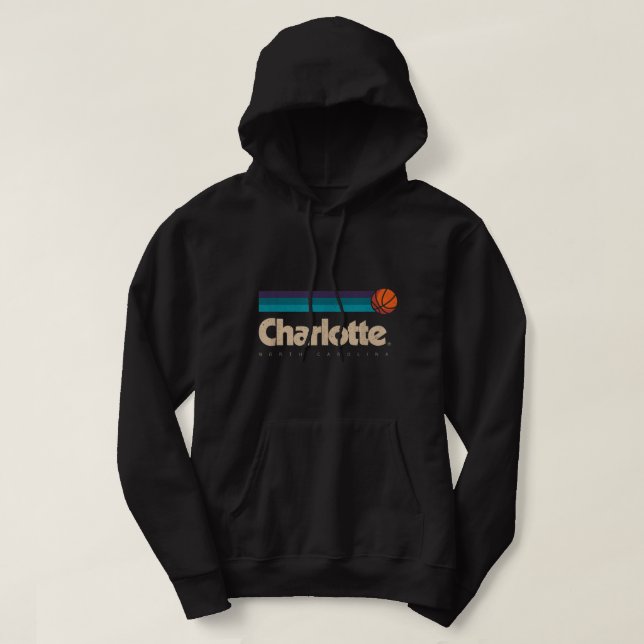 Charlotte Basketball B-Ball City North Carolina Ch Hoodie (Design Front)