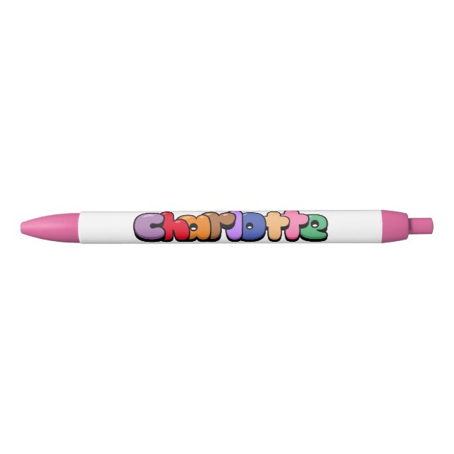 Charlotte Black Ink Pen (Front)