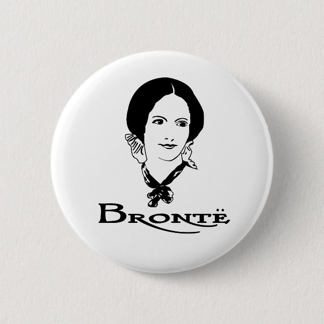 Charlotte Bronte 6 Cm Round Badge (Front)