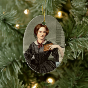 Charlotte Bronte   Ceramic Tree Decoration