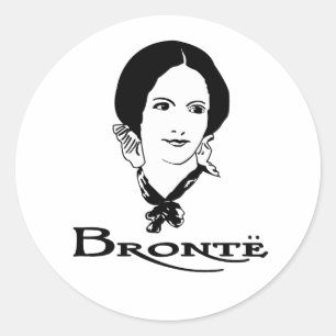 Charlotte Bronte Classic Round Sticker
