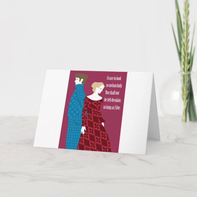 Charlotte Bronte "Jane Eyre" gift with quote Card (Front)