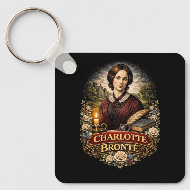 Charlotte Bronte Key Ring (Front)