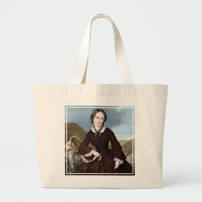 Charlotte Bronte Large Tote Bag (Front)