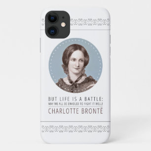 Charlotte Bronte Portrait and Quote iPhone 11 Case