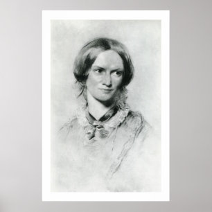 Charlotte Brontë portrait by George Richmond Poster