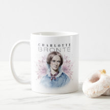 Charlotte Bronte Portrait by Richmond with Flowers