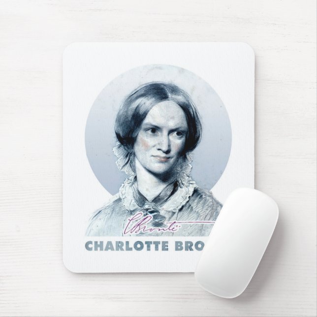 Charlotte Bronte Richmond Painting Portrait Mouse Mat (With Mouse)