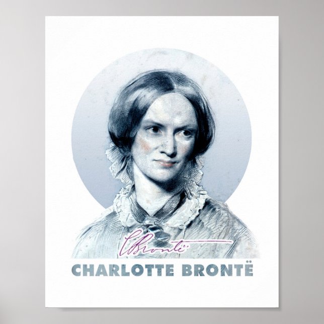 Charlotte Bronte Richmond Painting Portrait Poster (Front)