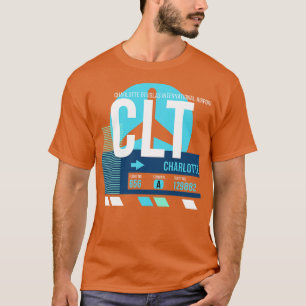 Charlotte CLT Airport Code Baggage Tag T-Shirt