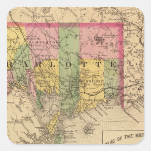 Charlotte Co, NB Square Sticker